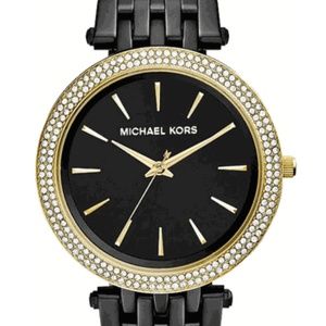 Black/Gold Michael Kors Watch - Women Darci MK3322